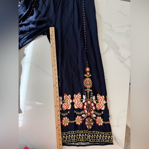 Blue Floral Jumpsuit Medium - Picture 5 of 5